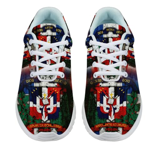 Dominican Republic Flag Shoes for Women Men Trail Running Casual Fashion Sneakers Slip-on Tennis Shoes2