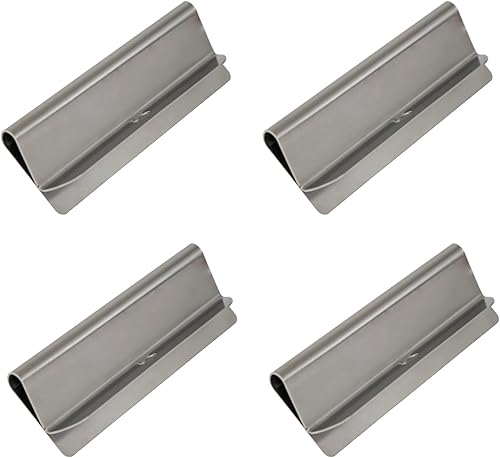 Buyers Products 8591100 Abrazaderas de acero inoxidable con solapa de barro, 4 colgadores de lodo para camión de volteo/trabajo para protección y