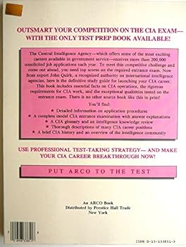 Paperback CIA Entrance Examination Book