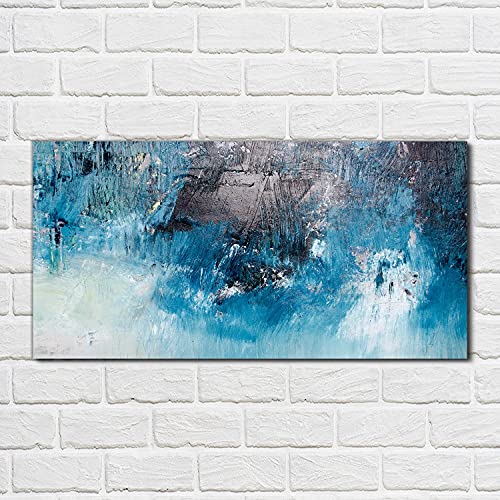 Décoration murale tableau en verre acrylique 100x50cm abstrait