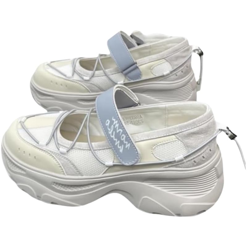 Women's fashionable thick-soled Mary Jane flats. Breathable and comfortable, lightweight and versatile.