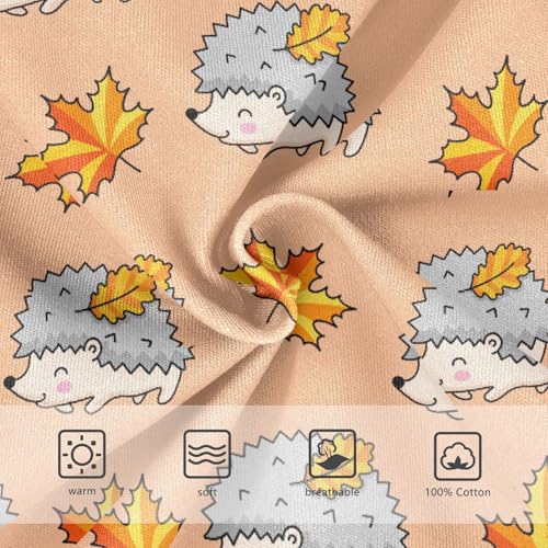 Cotton Little Boys Briefs Hedgehogs Maple Leaves Soft Toddler Underwear3