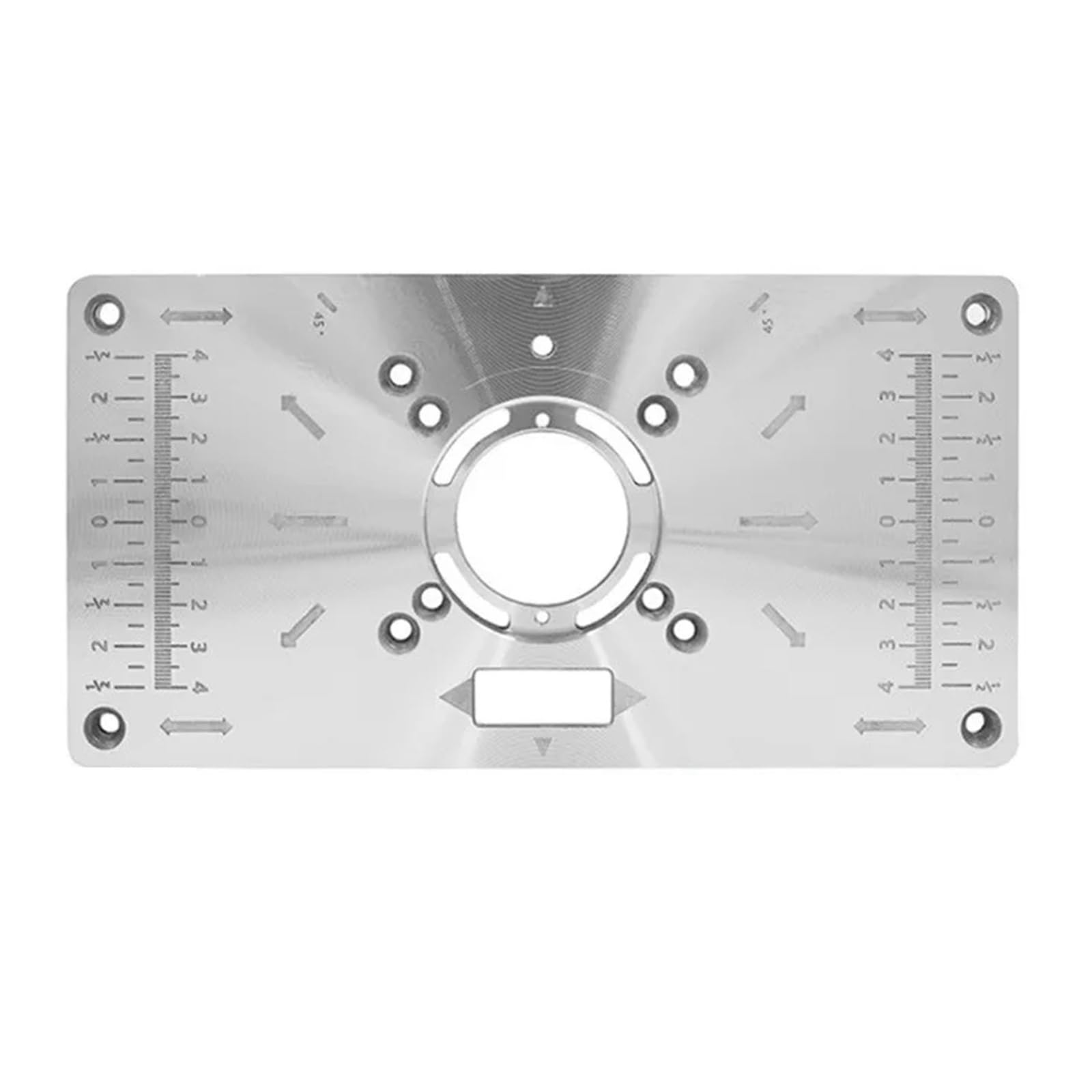 NURII Placa de inserción de Mesa de enrutador, for Recortadora, carpintería, Placa de inserción de Mesa de enrutador de Aluminio (Size : Black)