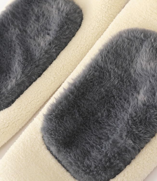Lambskin Thickened Knee Guard for Winter Leg Cover That Provides Warmth Protection