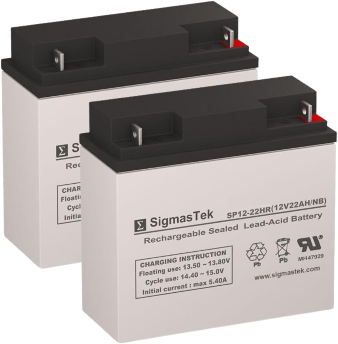 SigmasTek Pride Elite Traveller Plus 4 Wheel Compatible Battery, 12V 22Ah NB SP12-22HR (NB)