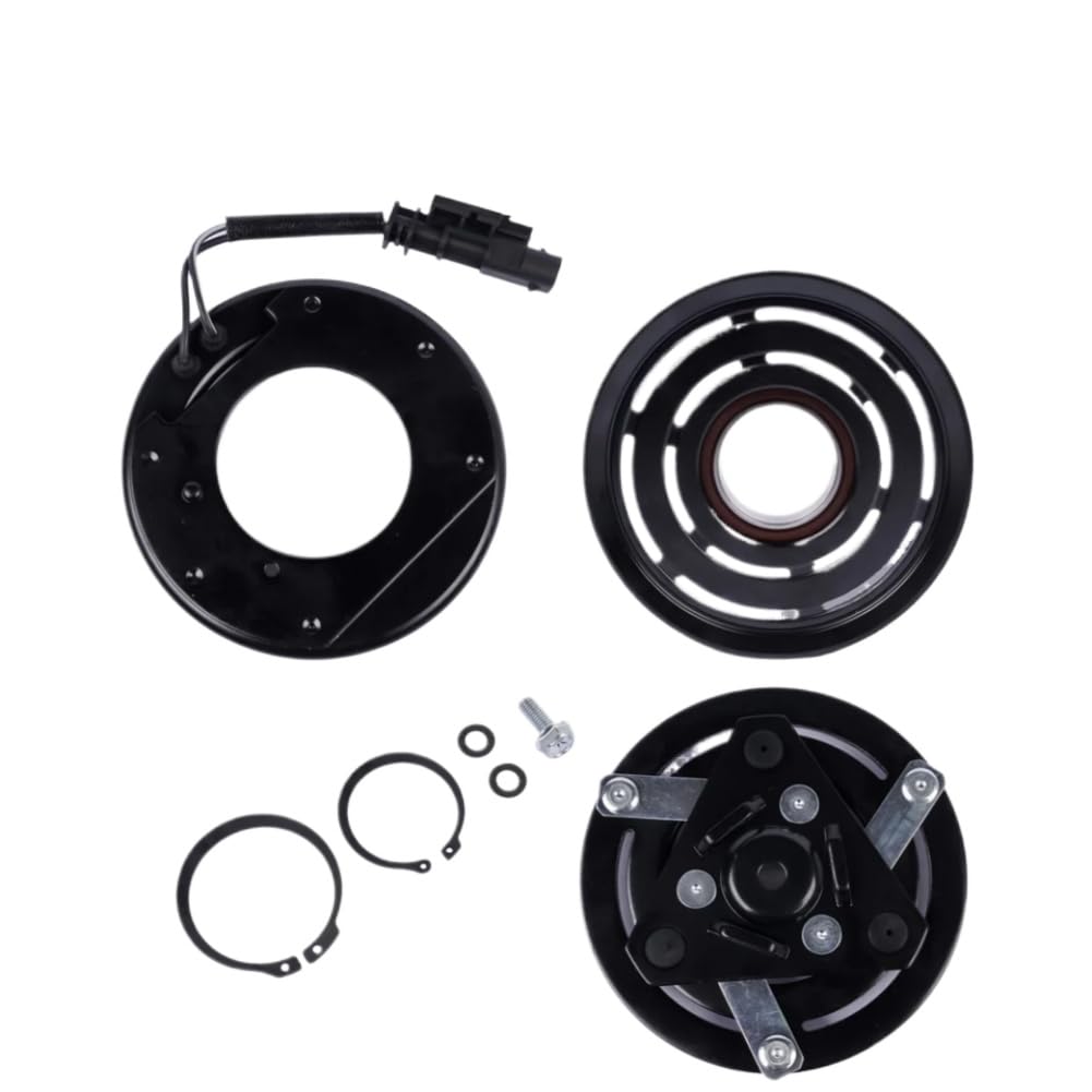 Pwuwarrkg Onecolor A/C Compressor Clutch Kit Compatible With 2015–2021 Colorado 2015–2021 Canyon 2018–2021 Equinox 2018–2021 Terrain 2.5L L4 Cvc Black