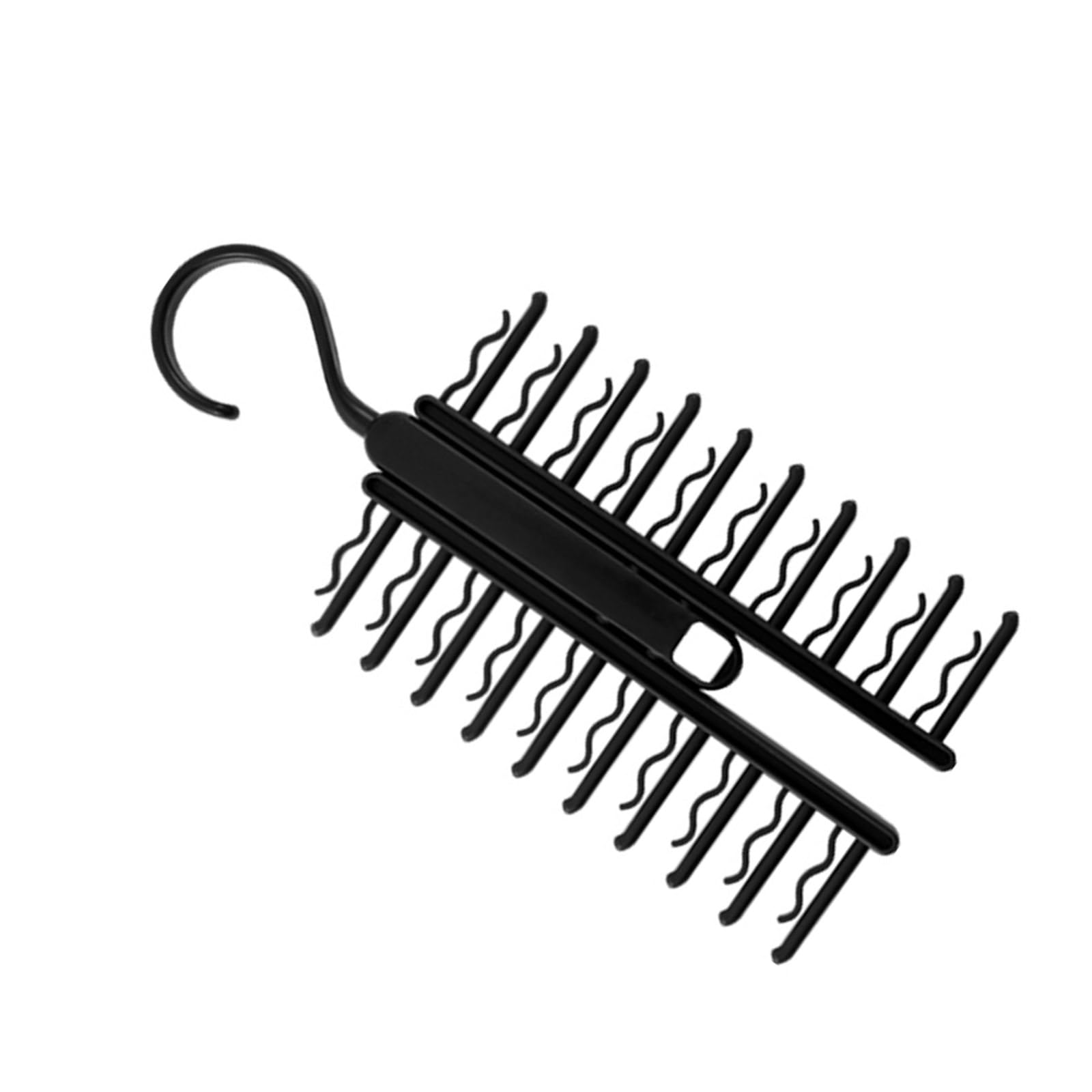 Closet Accessory 20 Clip Tie Rack Multipurpose 20 Position Tie Rack Easy Access Closet Organizers for Home Organizers