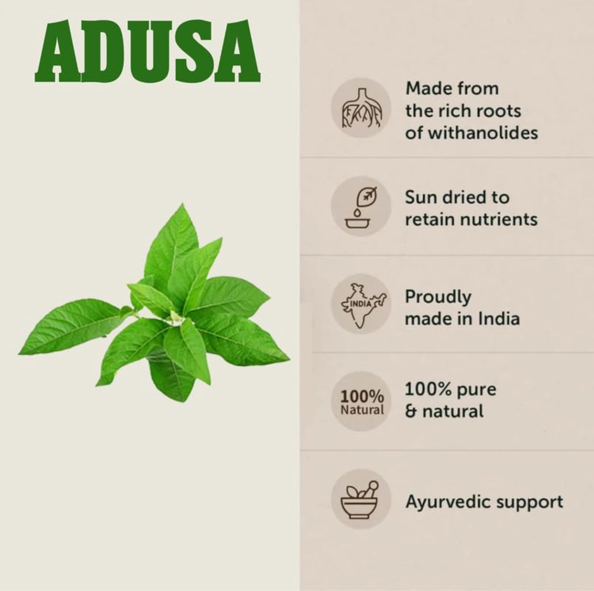 Adoosa Churna - Natural Herbal Powder