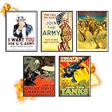 Insire WW2 Memorabilia, Wall Art, World War 2 Memorabilia, WW2 Posters, Vintage World War 2 Posters - Unframed (8x10)
