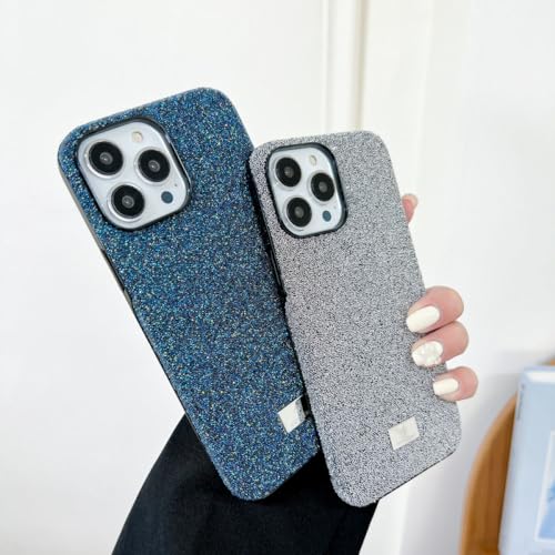 Coque arrière antichoc iPhone 14 couverture paillettes argent - 2