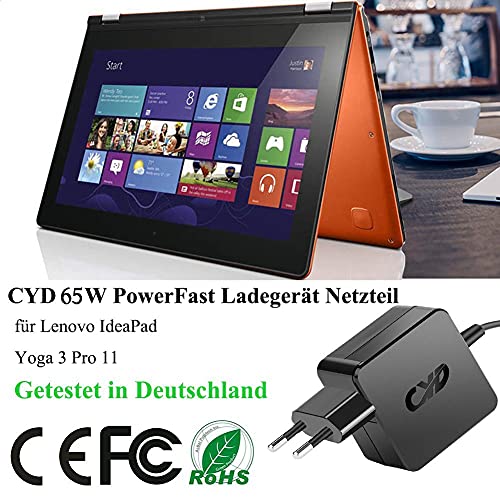 CYD 65W 20V 3.25A Notebook Caricatore CA per