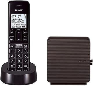 シャープ シンプル コードレス 電話機 コンパクト 電話線すっきりモデル 迷惑電話防止機能付 ブラウン系 JD-SF3CL-T