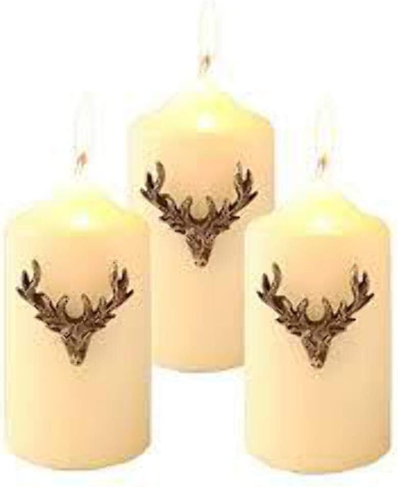 Culinary Concepts Stag Candle Pins- Set Of 3
