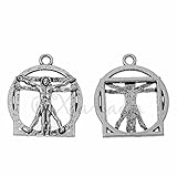 Wholesale Charms Vitruvian Man Leonardo Da Vinci Wholesale Pendants Jewelry Making Supply Pendant Bracelet DIY Crafting (10)