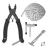 Upkey Fahrradkette 116 Glieder - Fahrrad Kette 6/7/8 Fach aus Robustem und Widerstandsfähigem Edelstahl Kette 1/2 x 3/32 Inch - Bereits vorgeölt