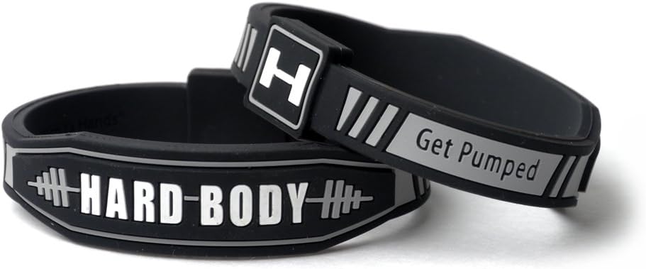 Bam Bandz Body Building Silicone Bracelet (Medium 7.5 inches)
