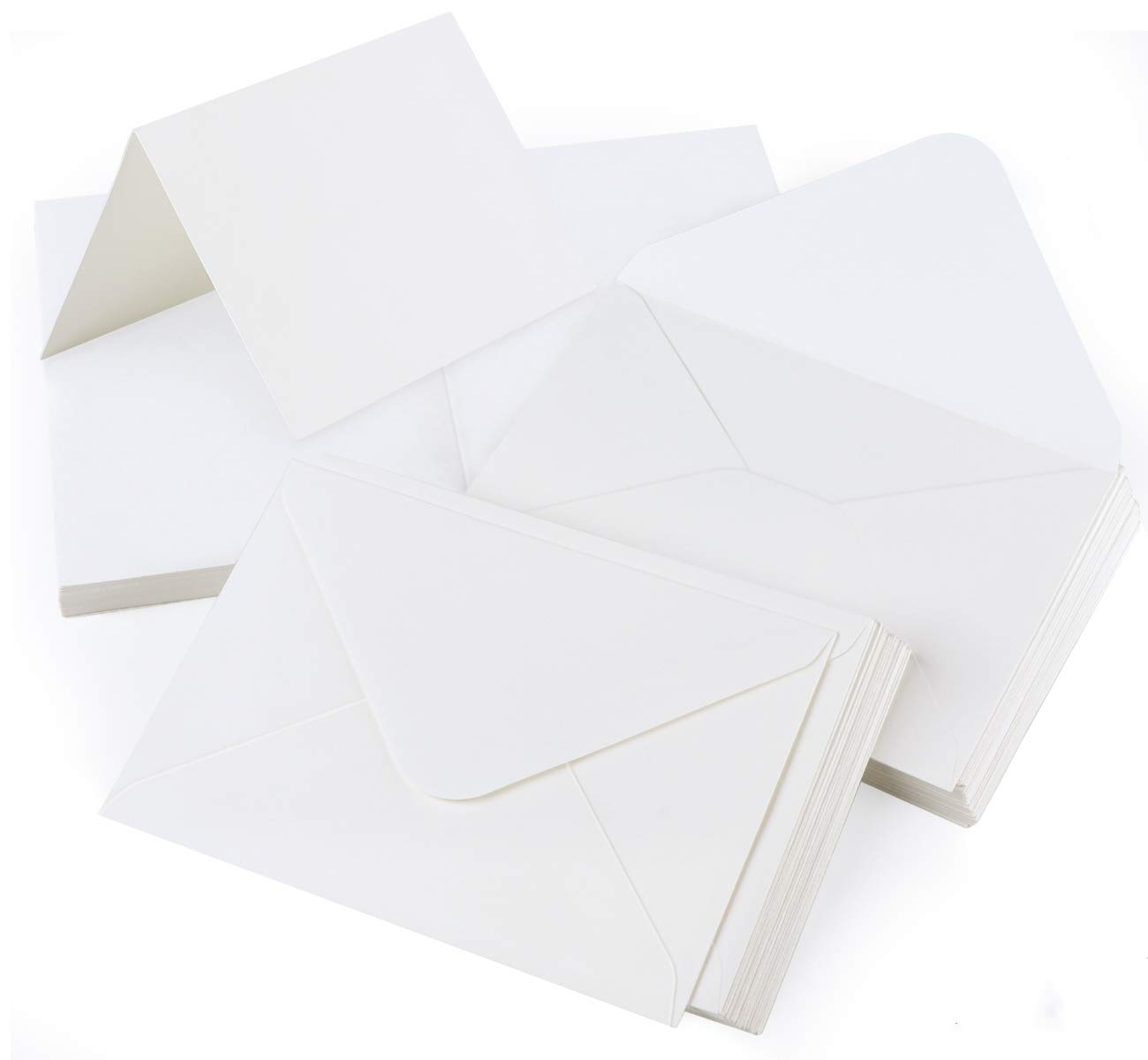 Mocraft60 Envelopes White A6 Craft Cards and Envelopes Folding Plain Cards and Envelopes for Card Making Greeting Cards Invitation
