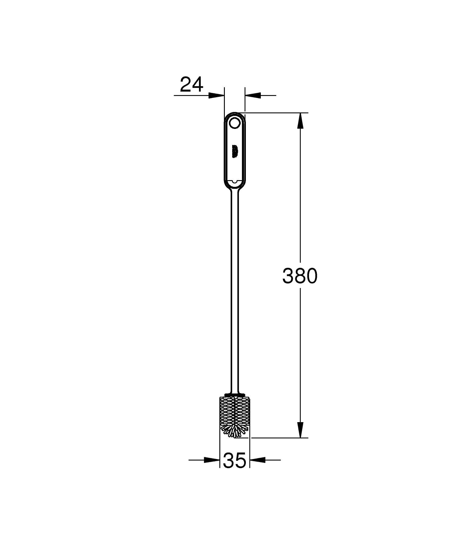 GROHE Blue Fizz 41254L00 szczotka do czyszczenia butelek z wodą Blue Fizz