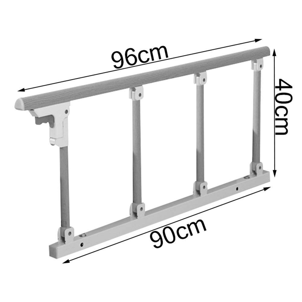 Protector Lateral Plegable para barandilla de Cama para Ancianos/Adultos/niños, Protector de Cama de Seguridad con Agarre metálico de Grado hospitalario, para Cama King Queen, 94 cm de Largo