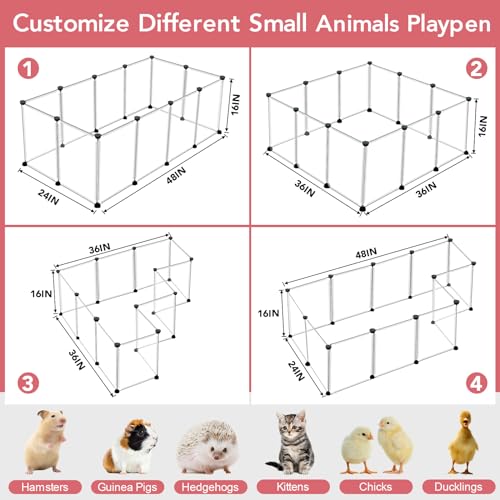 12-Panels-Transparent-Small-Animals-Playpen48-x-24-x-16-Portable-Pet-PlaypenPlastic-EnclosurePuppy-Play-Pen-for-Indoors-Outdoor-Pet-Fence-for-Guinea-PigsBunnyFerretsHamstersHedgehogs - Cucciolini Doodles   12-Panels-Transparent-Small-Animals-Playpen48-x-24-x-16-Portable-Pet-PlaypenPlastic-EnclosurePuppy-Play-Pen-for-Indoors-Outdoor-Pet-Fence-for-Guinea-PigsBunnyFerretsHamstersHedgehogs