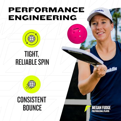 Image of Franklin Sports X-40 Outdoor Pickleballs - Official Ball of USA Pickleball, APP Tour + US Open - Regulation Size