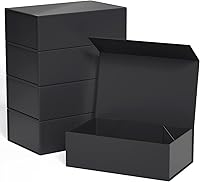 Vista 8 de Caja de Regalo Morada de 12" x 6" x 4" con Tapa de Cierre Magnético, Caja de Regalos para Obsequios, Cajas de Regalo para Damas de Honor, Caja