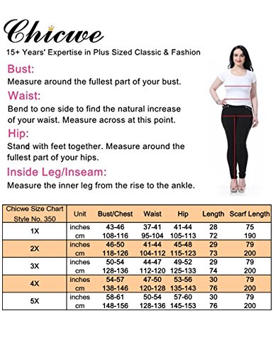 Chicwe Donna Taglie Forti Tunica Top Foderato