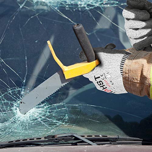 Hphst Cut Resistant Gloves Level A6 Cut Proof Work Gloves Smart Touch Large 1 Pair #TOP4