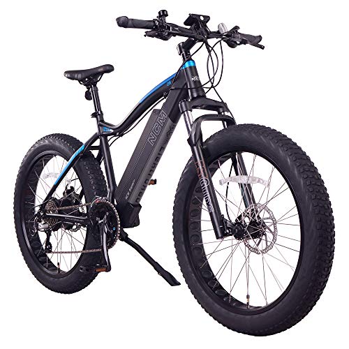 NCM Aspen Plus Electric Fat Tire Bike, 500W Powerful Hub Motor, Large Capacity Removable Lithium Battery (48V 16Ah), Hydraulic Disc Brake, 24 Speed Gear, (Black, 26” Wheels), 48-96+km