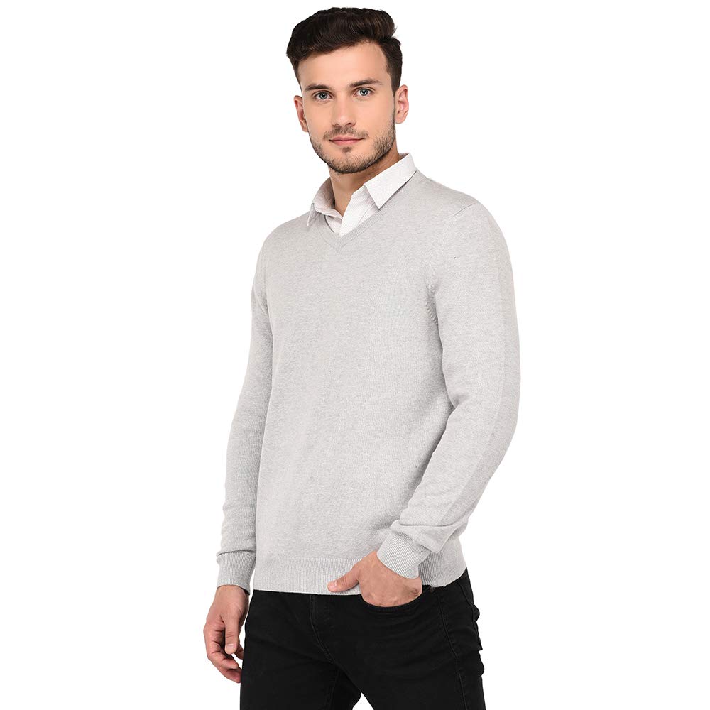 armisto Plain Super Soft Men's Sweater in Grey Melange (Workwear/Casual Wear/Sports Wear)-picture-46