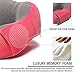 Travel Pillow, Memory Foam Neck Pillow with 360-Degree Head Support Comfortable Airplane Pillow with Storage Bag Lightweight Traveling Pillow for Sleeping, Car, Train, Bus and Home Use(Red)