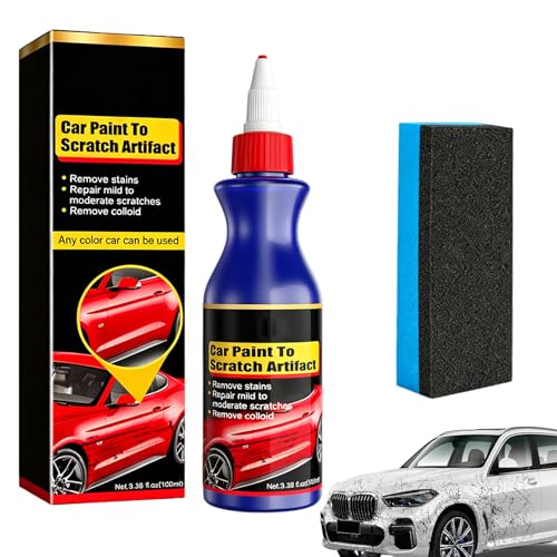 2026 Nuevo Reparador de Arañazos Coche Profundos y Superficiales -Kit Eliminador de Rayones con Esponja-Quita Arañazos Coche Efectivo y Reparador Rayones Auto-Car Scratch Remover（C）