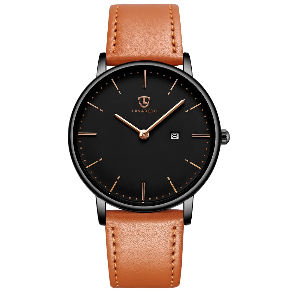 BEN NEVIS Watch, Mens Watch, Minimalist Fashion Simple Wrist Watch Analog Date with Leather Strap