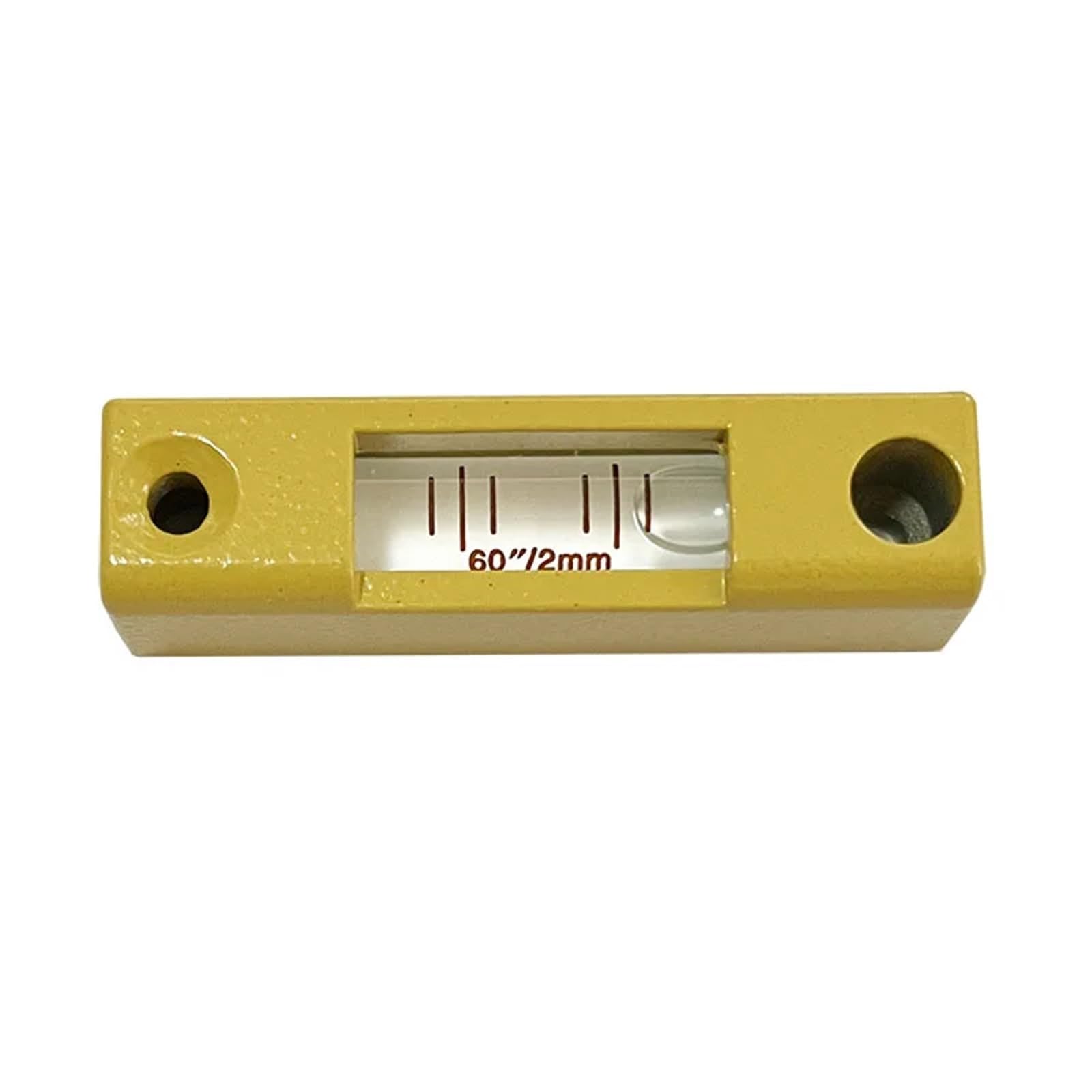Asmjhqclw Yellow Spirit Bubble Level, High Precision Metal Spirit Level Bubble 60"/2Mm Multicolor