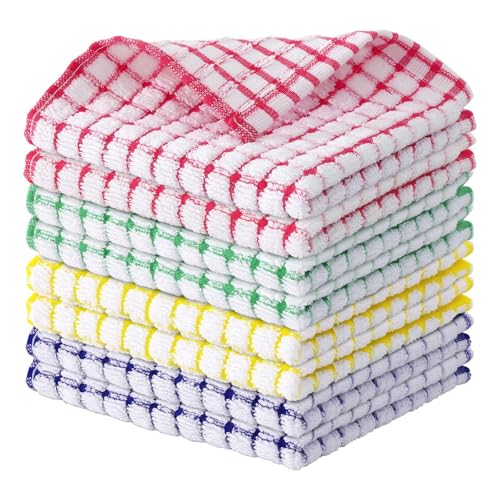 Paquete De 6 Toallas De Cocina De Rizo, 11 X 18 Trapos De Cocina Súper Suaves Y Absorbentes, Paños De Cocina De Secado Rápido Para Lavar Platos, Colores Mixtos Paquete De 6 Toallas De Cocina De Rizo, 11 X 18 Trapos De Cocina Súper Suaves Y Absorbentes, Paños De Cocina De Secado Rápido Para Lavar Platos, Colores Mixtos