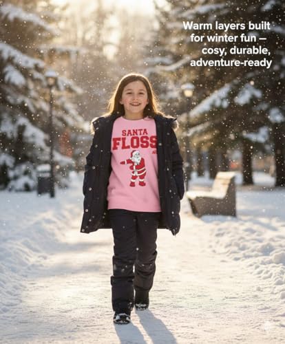 Pull de Noël Père Noël rose pour enfant de 2 à 3 ans