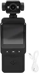 Dpofirs Câmera de Ação 1080P, Tela TFT de 1,54 Polegada, Lente Giratória de 360 graus Com Estabilização WiFi Integrada, para Gravação de Vlog POV de Motocicleta de Ciclismo