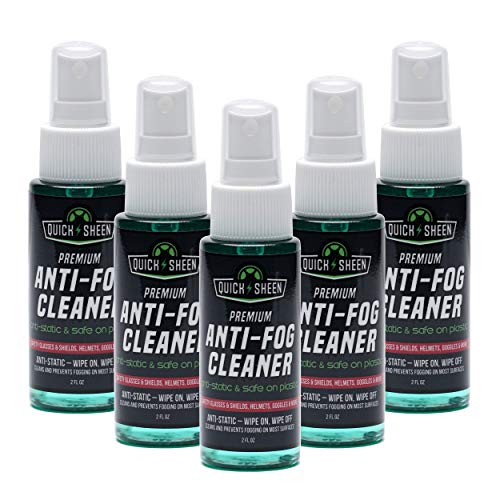 Quick Sheen Anti-Fog Spray for Glass, Windows, Glasses, Masks, Mirrors, Goggles