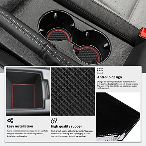 Tapetes protectores para Volkswagen Jetta 2013-2018 rojo 10 piezas miniatura 7