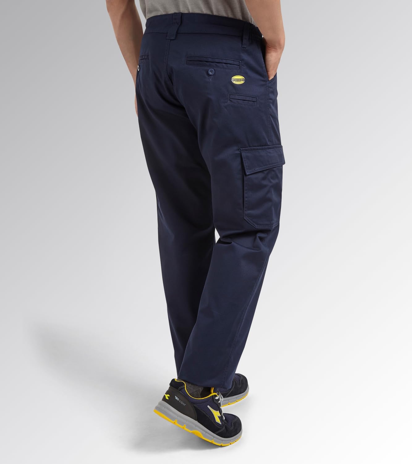 Pantalone da Lavoro Cargo Multistagione con Elastico in Vita Diadora Utility Art. Pant Level Cargo