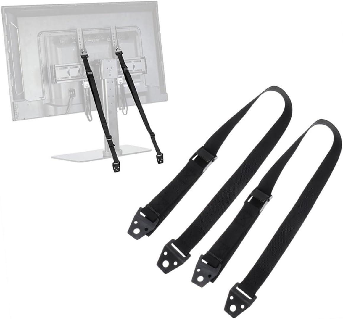 3Pcs Fall Tv Belt Multi Function Earthquake Strap for Furniture Resistant Design Easy to Install for Securing Tvs Cabinets and Bookshelves