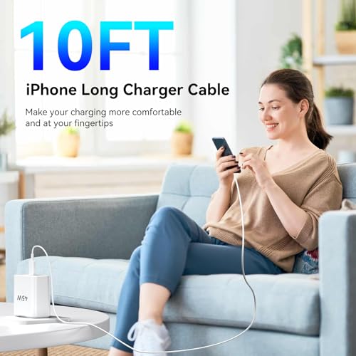 iPhone 18 17 16 15 Charger Fast Charging, 10 FT USB C Charger Blcok & Cable - image 5