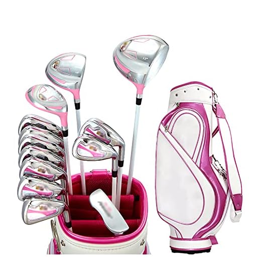 Ladies Golf Set, Golf Club Set, Golf Standard Bag and Golf Club Beginner Complete Set, Stainless Steel Shaft, 13 Pieces