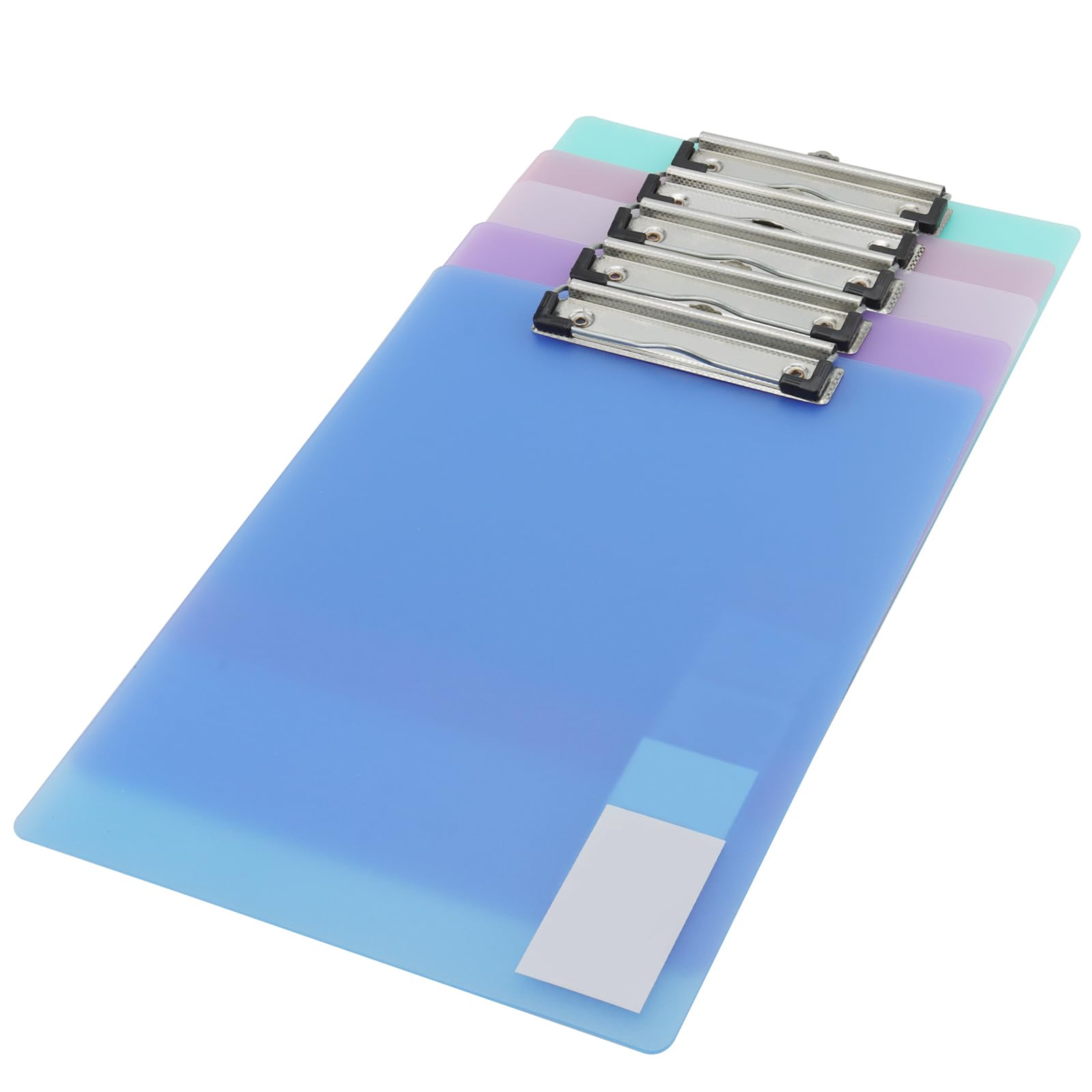 MOUYAT 15 Pack A5 Clipbboard, 22.5 x 15.7cm Transparent Plastic A5 Clipbboard - Image 3