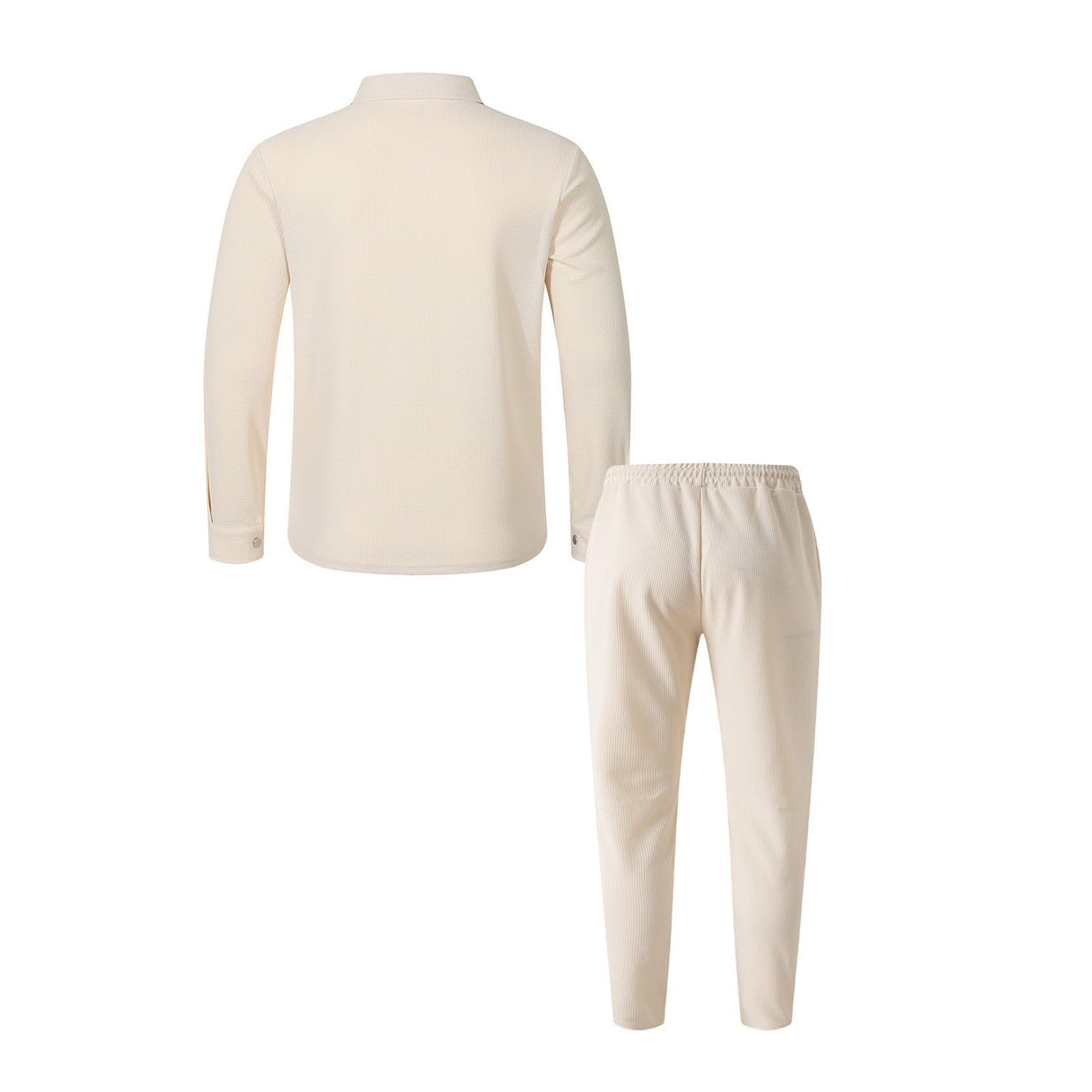 Waffel Tracksuit Herren 2 Teiler Trainingsanzug Langarm Sportanzug Freizeitanzug Freizeit Tracksuit Sport Hausanzug Streatwear Sweatjacke Und Jogginghose Gym Sportkleidung
