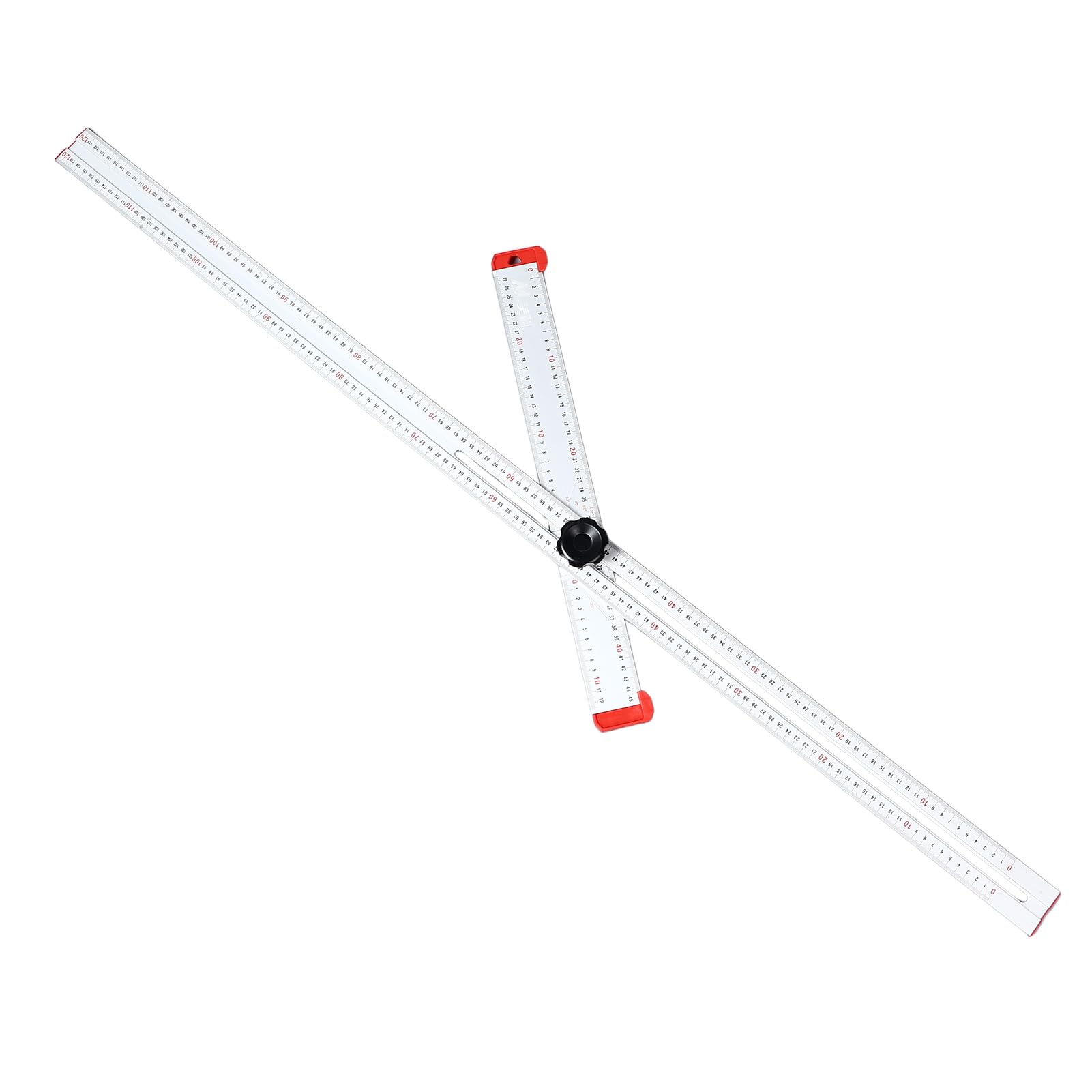 WALFRONT Regla de ángulo para Carpintería, Cuadrado Combinado en Forma de T de Aleación de Aluminio Ajustable de 120 Cm para una Medición Precisa y un Trabajo Eficiente para Carpinteros