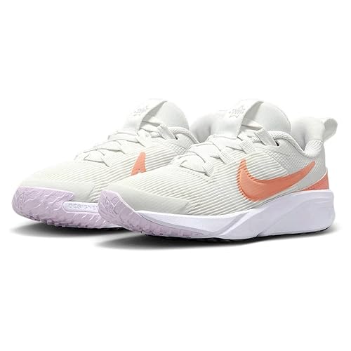 Nike Star Runner 4 Little Kids' Shoes (DX7614-104, Summit White/White/Black/Apricot