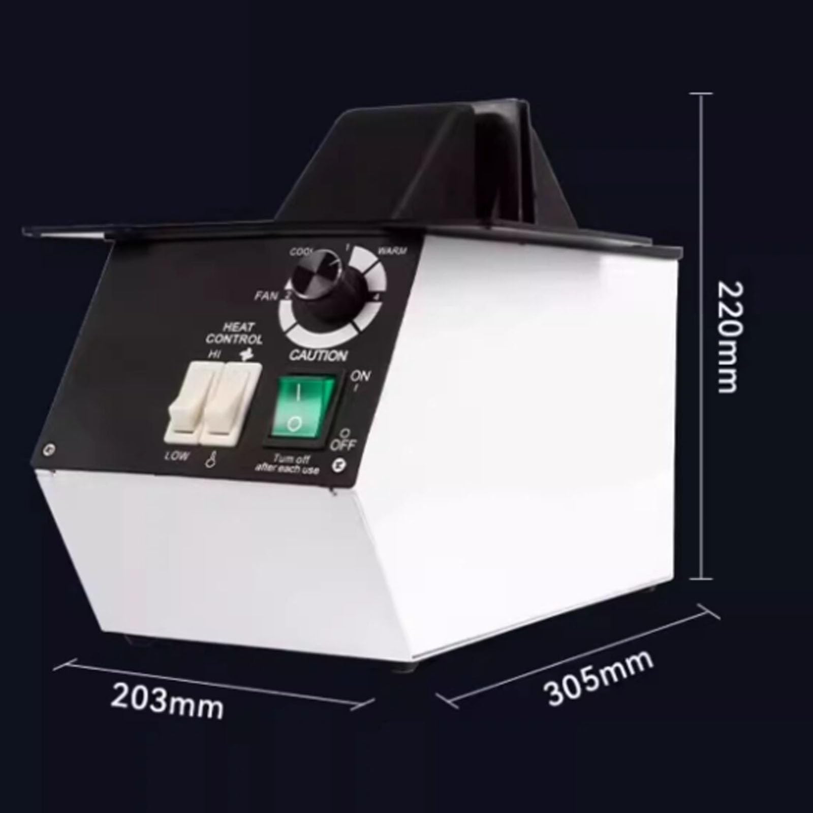 Calentador De Monturas De Gafas De 1500 W, Calentador Eléctrico De Aire Caliente para Monturas De Gafas, Temperatura Ajustable De 80 A 130 ℃, Soporte De Montura Ensanchado, Tope De Silicona
