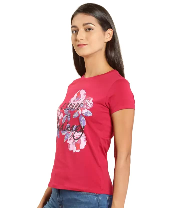 Image of Lyra Women's Cotton Regular Fit T-Shirt