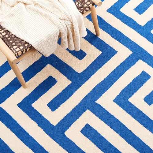 Image of Hand Tufted Wool Carpets Anti Shedding Rug Modern Carpets for Living Room Size 6x8 Feet